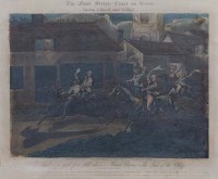 Lot 208 - Four steeple chasing prints and three mail coach aquatints (7)