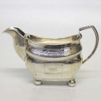 Lot 220 - Irish silver sugar basin with addition spout.