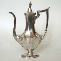 Lot 226 - American silver Neo-classical coffee-pot