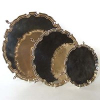 Lot 240 - Three graduated silver salvers