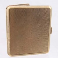 Lot 269 - 9ct gold cigarette case, 120g