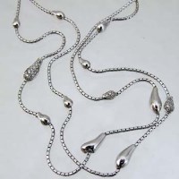 Lot 278 - 18ct white gold diamond diamond necklace