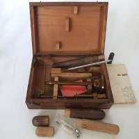 Lot 406 - Cased Specific gravity scales