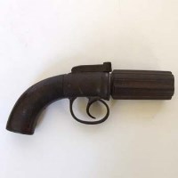Lot 420 - Percussion Pepperpot pistol