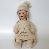 Lot 439 - Porcelain headed doll Am