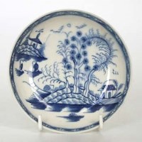 Lot 493 - Caughley Island Sampan pattern saucers