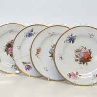 Lot 508 - Four Barr Flight and Barr plates painted by