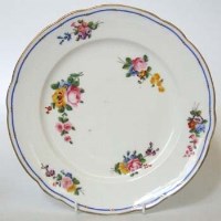 Lot 511 - Nantgarw plate circa 1820   painted in the Sevres