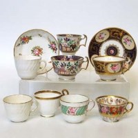 Lot 514 - Group of Swansea tea ware circa 1815-20   to