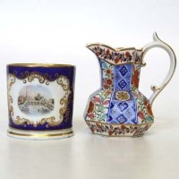 Lot 520 - Chamberlains octagonal jug and a Graingers mug