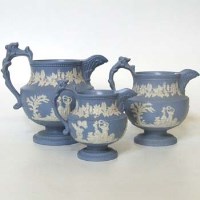 Lot 524 - Graduated set of jugs probably Charles Bourne