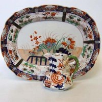 Lot 530 - Boyle Octagonal jug and a meat plate