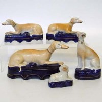 Lot 533 - Group of Staffordshire greyhounds