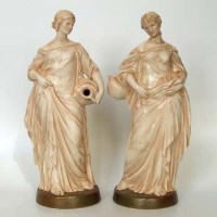 Lot 539 - Pair of Crown Devon Figures