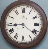 Lot 628 - Fusee wall clock, painted dial with RAF transfer