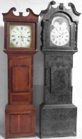 Lot 635 - Eight day longcase clock complete with 2 weights