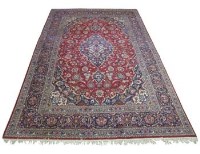 Lot 637 - Persian Kashan rug.