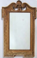Lot 649 - Gesso framed wall mirror