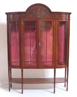 Lot 657 - Edwardian mahogany display cabinet