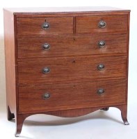 Lot 663 - Regency mahogany chest of drawers