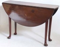 Lot 693 - George III mahogany drop leaf table