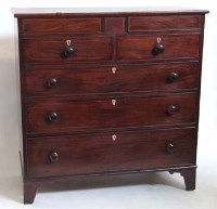Lot 709 - Mahogany chest of drawers