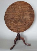 Lot 716 - Oak tilt top table