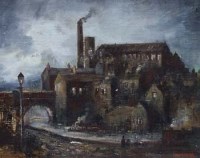 Lot 11 - James Hardaker, Town view, oil