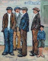 Lot 24 - C.M. Jones, Labour Exchange, oil