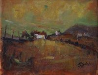 Lot 41 - Joyce Parfitt, Welsh cottage, oil