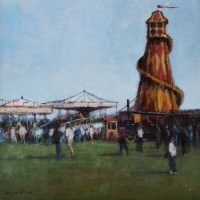 Lot 45 - Stephen Wild, Dorset Steam Fair, oil