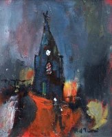 Lot 53 - William Turner, The Burning Bush, oil
