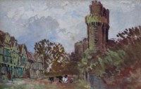 Lot 165 - Oliver Baker, Mill Lane, Warwick and In Borrowdale, Cumberland and others, watercolour (14)