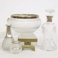 Lot 184 - Silver collar water bottle