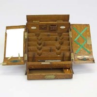 Lot 384 - Oak Stationery Cabinet