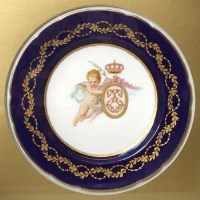 Lot 594 - Minton cabinet plate DB 3105