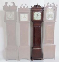Lot 639 - Provincial oak thirty hour Longcase clock.