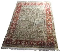 Lot 642 - Hereke silk tree of life rug