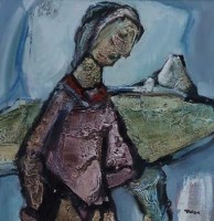 Lot 16 - Tadeusz Was, Sadness, mixed media