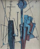 Lot 37 - John Rankin?, Abstract, oil