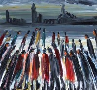 Lot 51 - Albert Barlow, Figure group, oil