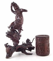 Lot 287 - Chinese root wood figure of an immortal