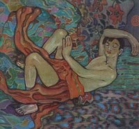 Lot 111 - Albert Wainwright, Boy sleeping, watercolour