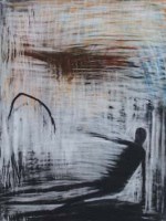 Lot 112 - Tom Wood, A Figure Awakes, pastel