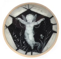 Lot 187 - Minton pate-sur-pate plaque by Albion Birks.