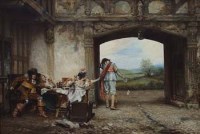 Lot 150 - Frank Moss Bennett, The Loser, oil