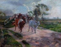 Lot 166 - K. Ashcroft, The Bridge, oil