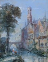 Lot 169 - George Robert Vawser, Venice and one other, watercolour (2)
