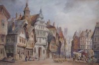 Lot 203 - C.J. Keats, Giessen and Ghent, watercolour (2)