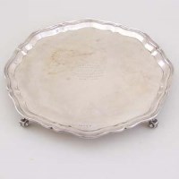 Lot 226 - Silver salver